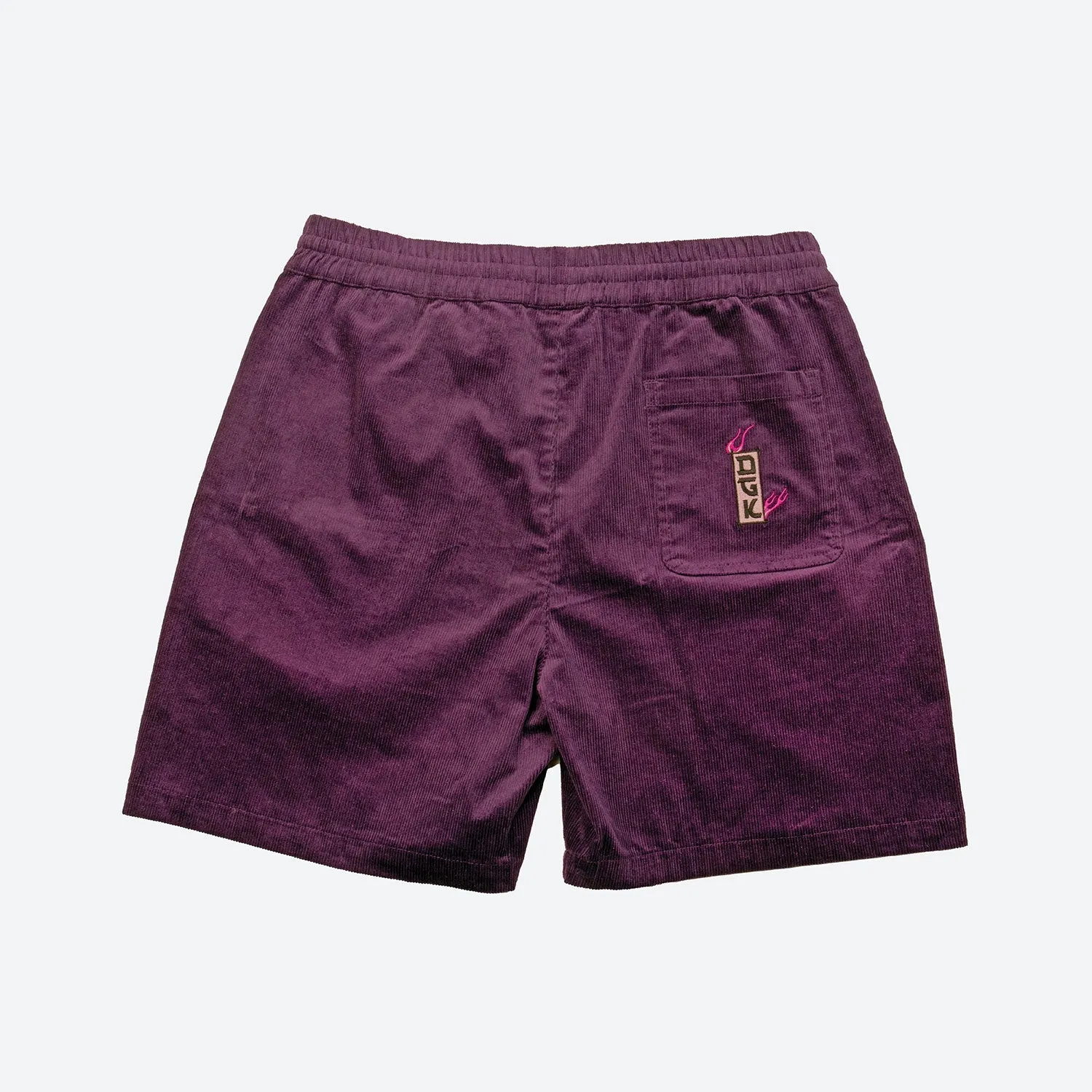 Fire Blossom Embroidered Corduroy Short