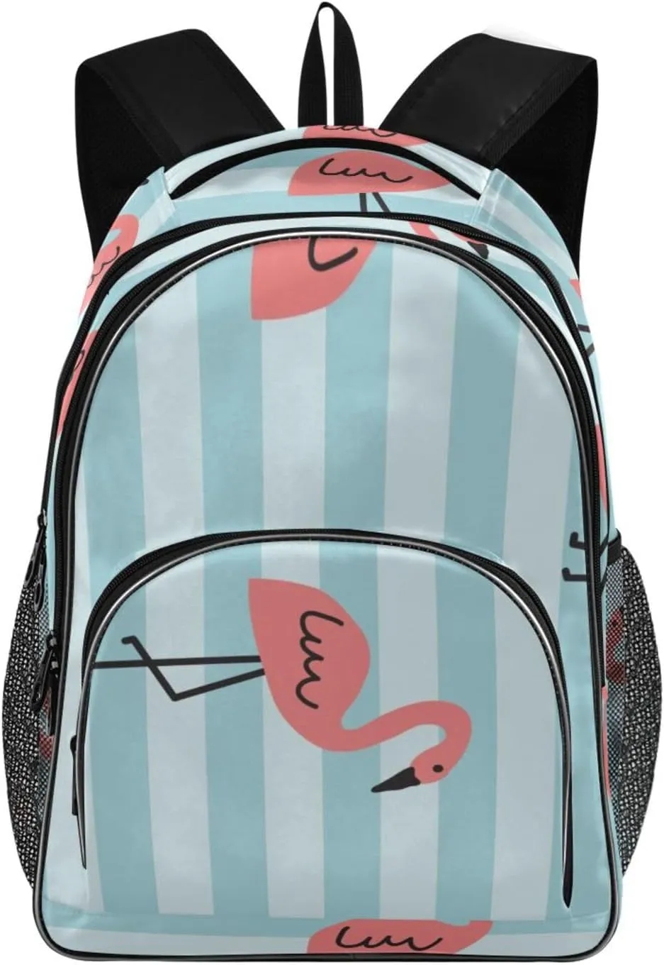 Flamingo Bird Backpacks 22L Three Layer Arc Book Bag Lightweight for Travel Camping Hiking Rucksack Daypack Kids & Adults