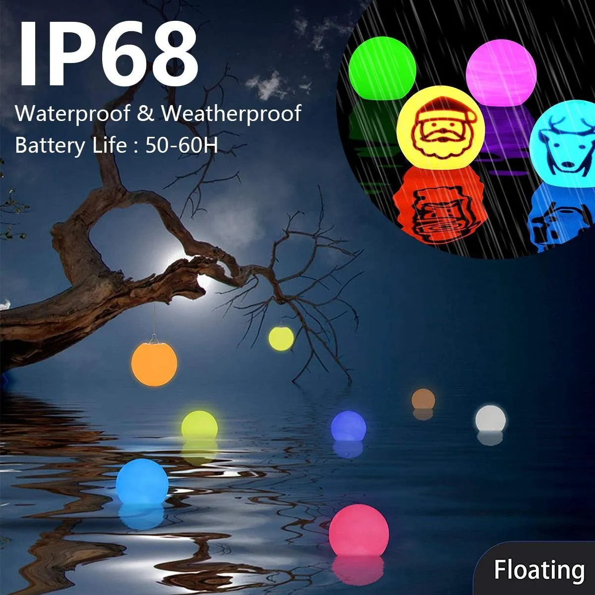 Floating Pool Lights (4pcs)