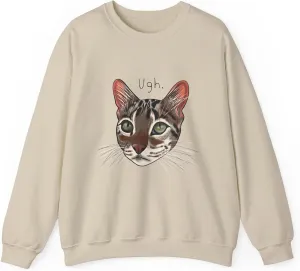 Flounder Cat UGH Unisex Heavy Blend Crewneck Sweatshirt  Cozy & Durable