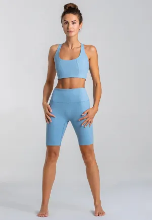 Force BH & Star Shorts Set - Dusty Baby Blue
