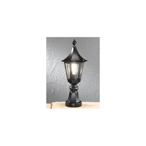 Franklite L1604-1 Outside 1 Light Pedestal Black