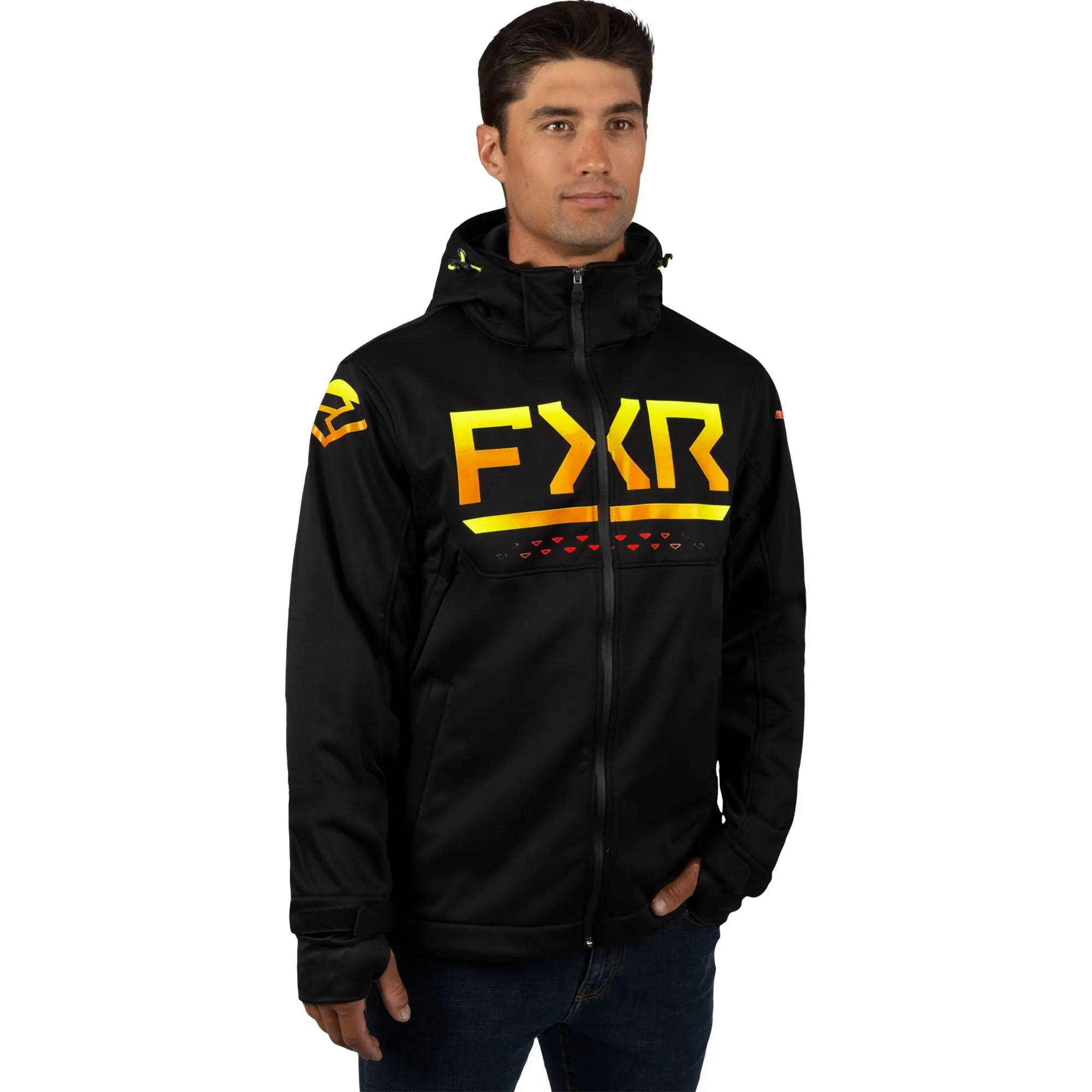 FXR Helium Ride Softshell Jacket Black/Inferno