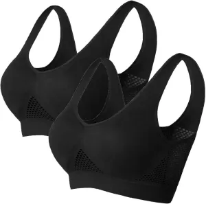 Generic Breathable Cool Liftup Air Bra, 2025 New Large Size Air Bra Breathable and Comfortable Mesh Sports Bra