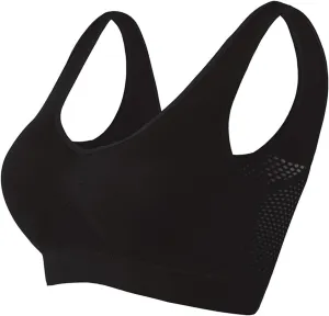 Generic Breathable Cool Liftup Air Bra, 2025 New Large Size Air Bra Breathable and Comfortable Mesh Sports Bra