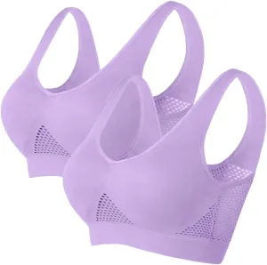 Generic Breathable Cool Liftup Air Bra, 2025 New Large Size Air Bra Breathable and Comfortable Mesh Sports Bra