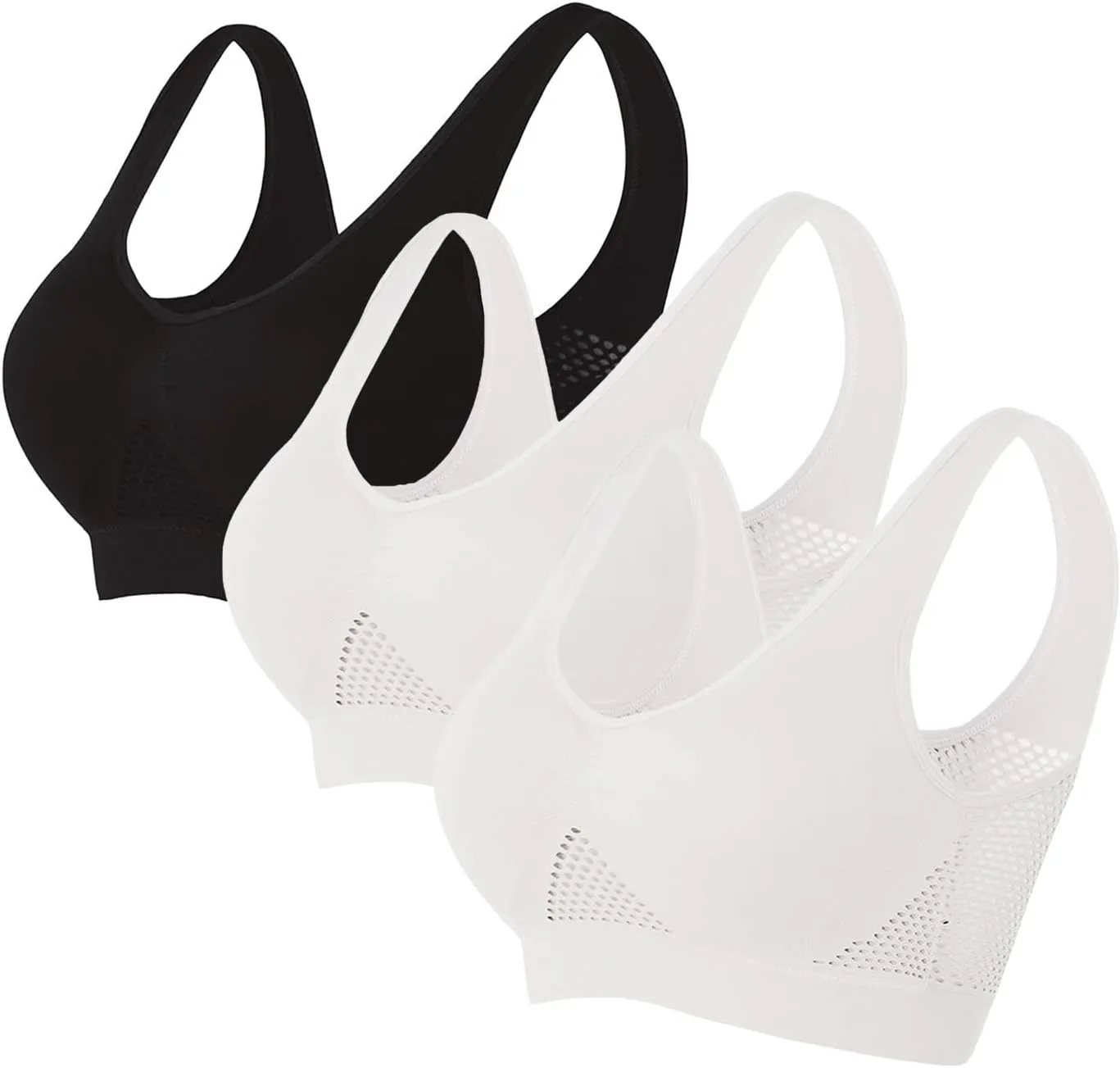 Generic Breathable Cool Liftup Air Bra, 2025 New Large Size Air Bra Breathable and Comfortable Mesh Sports Bra