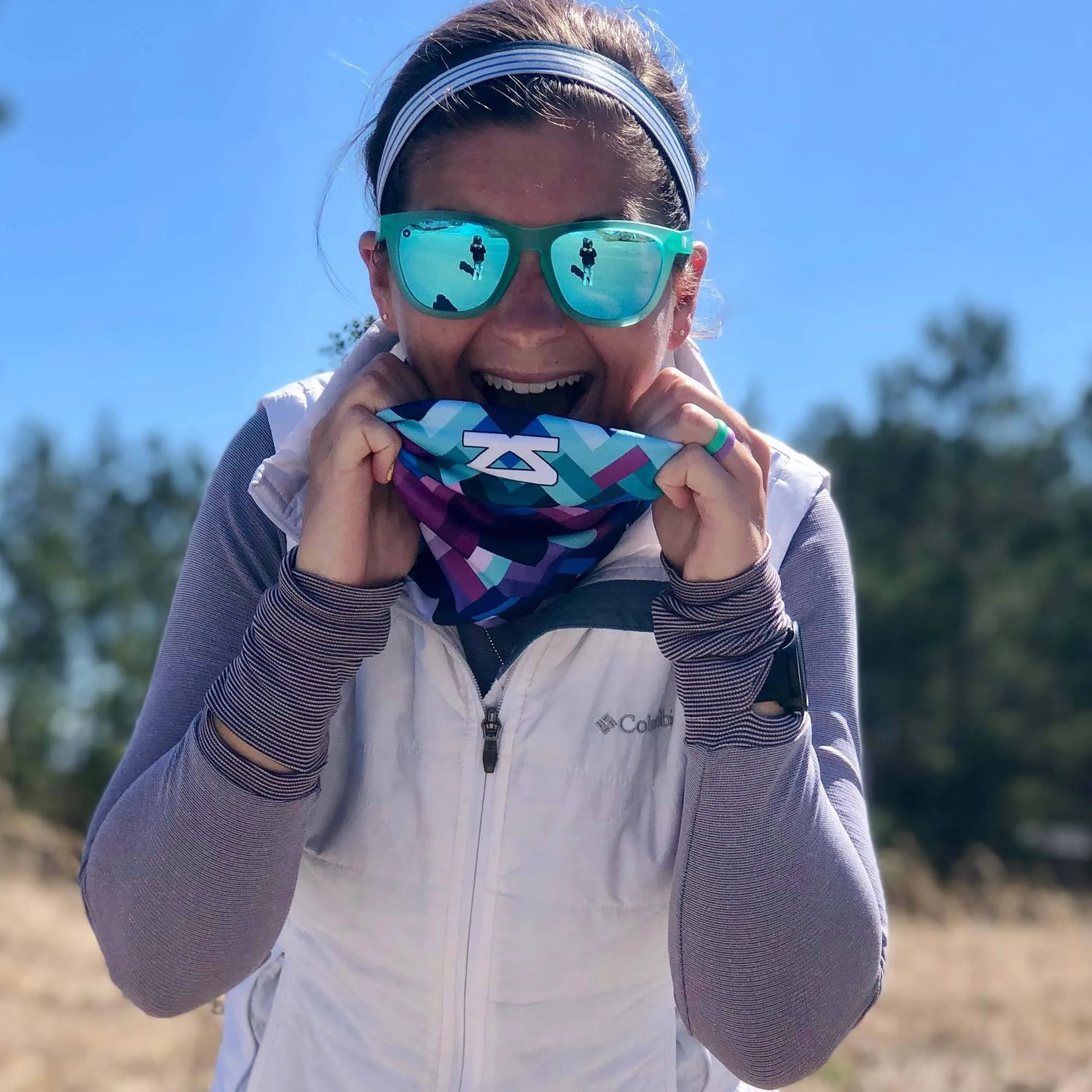 Geo Waves Multi-Use Neck Gaiter & Headwear