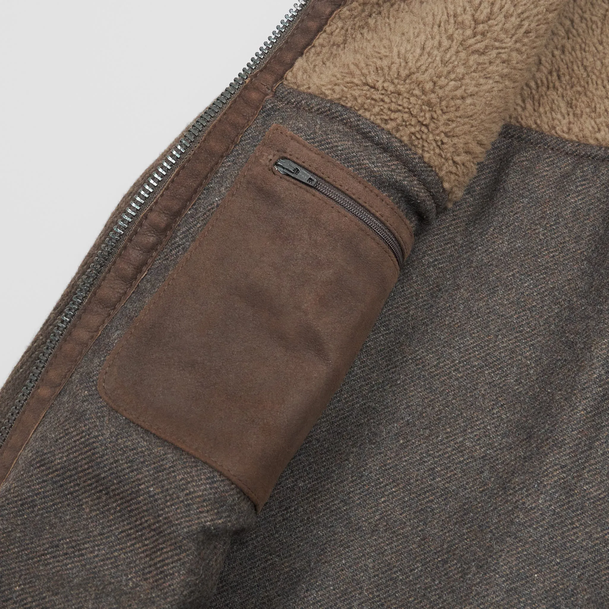 Gimo's Vintage Look Patchwork Leather Car Jacket