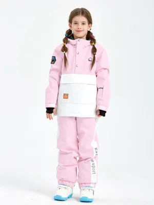 Girls Color Blocked Pullover Snow Jackets & Pants | Riuyele
