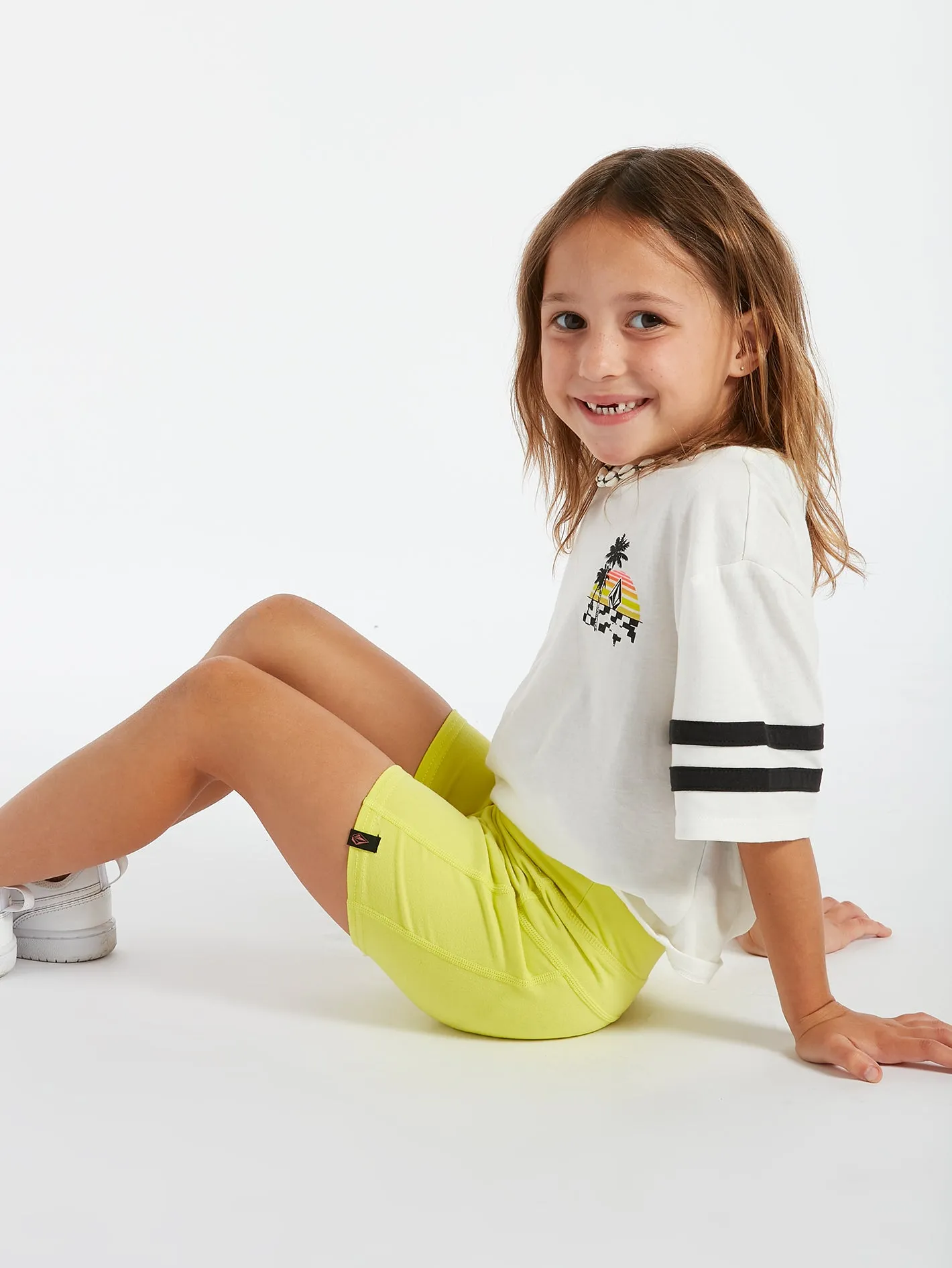 Girls Lived In Bike Short - Lime