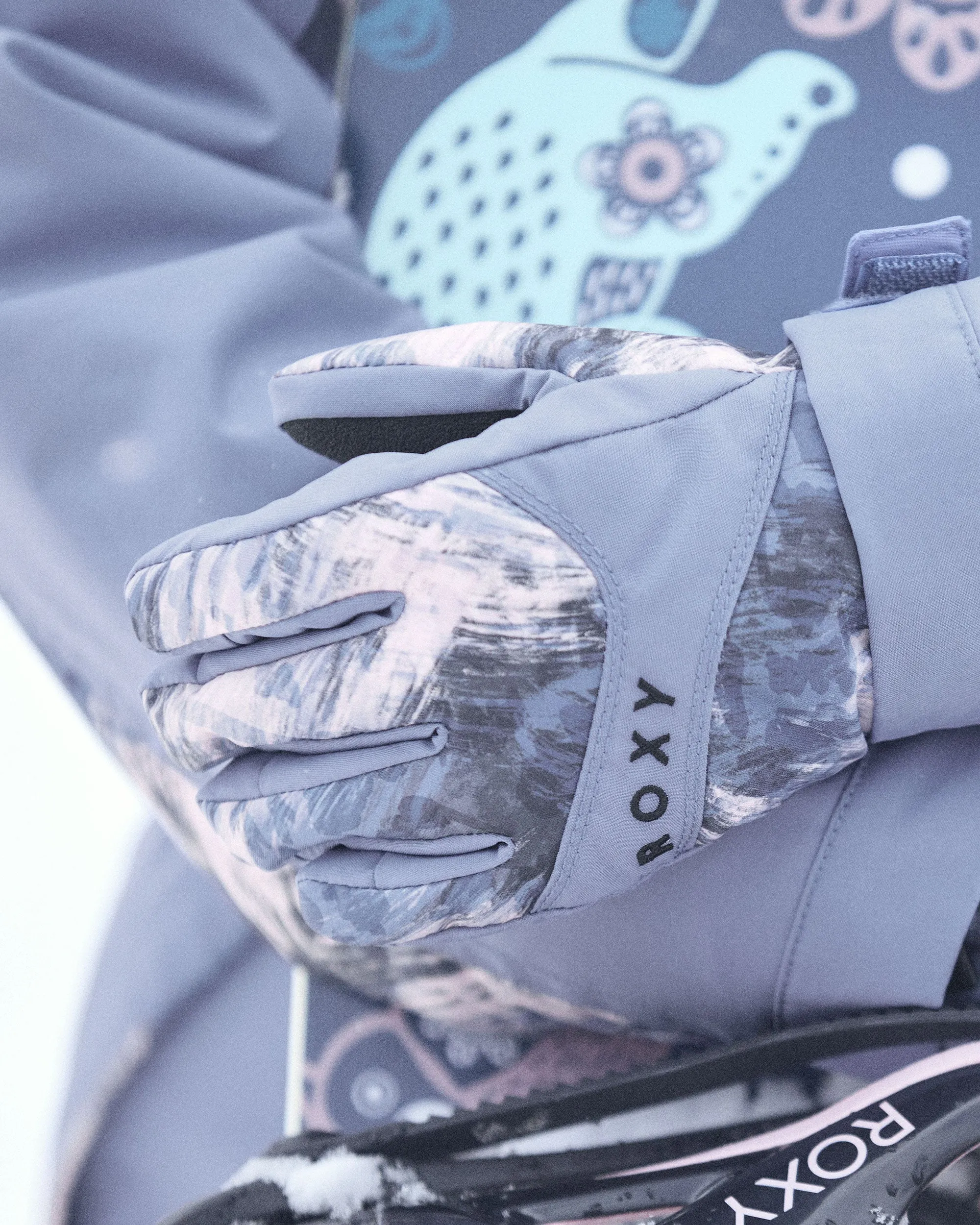 Girls Roxy Jetty Insulated Gloves - Wild Wind Darknight