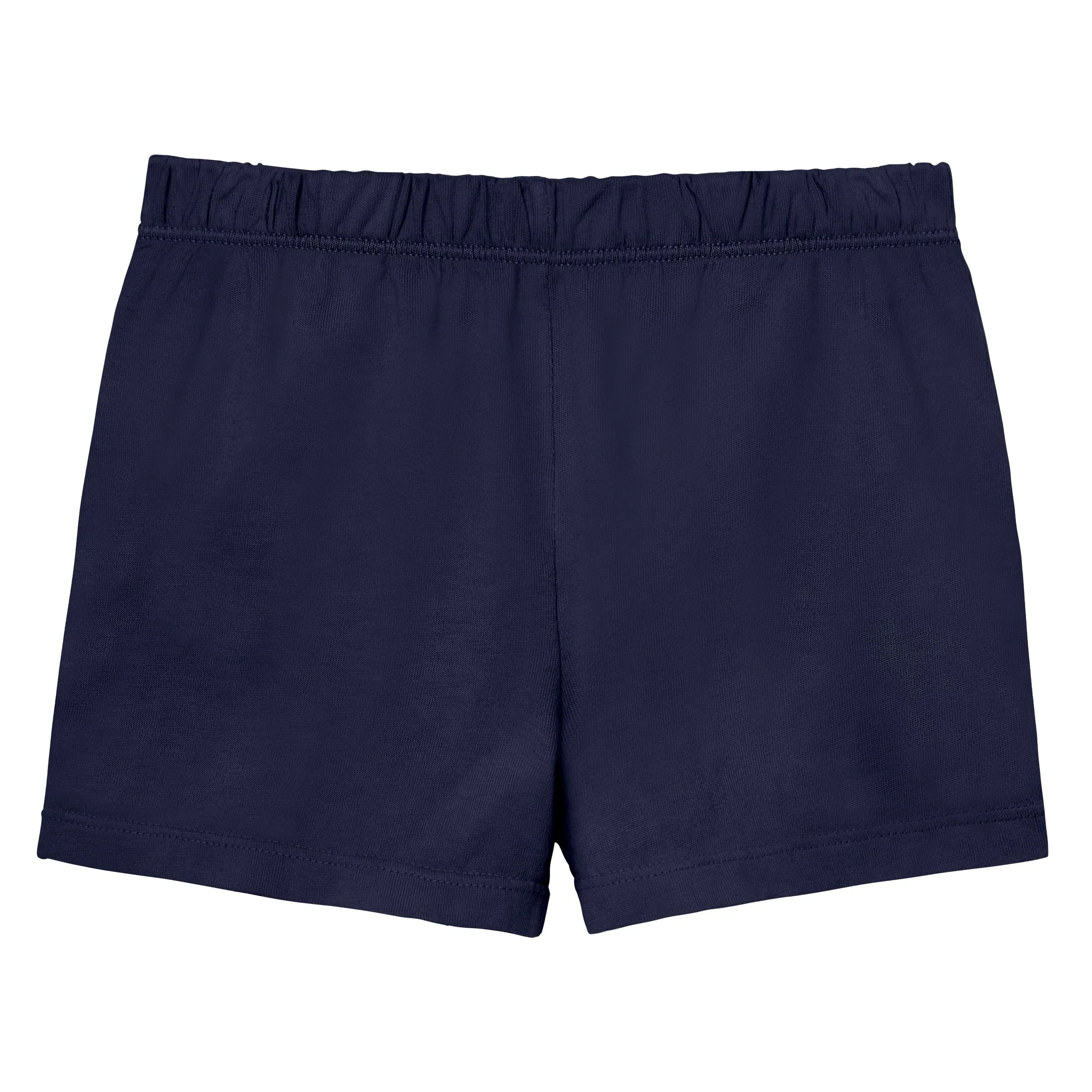 Girls Soft Cotton UPF 50  Jersey Pocket Shorts | Navy