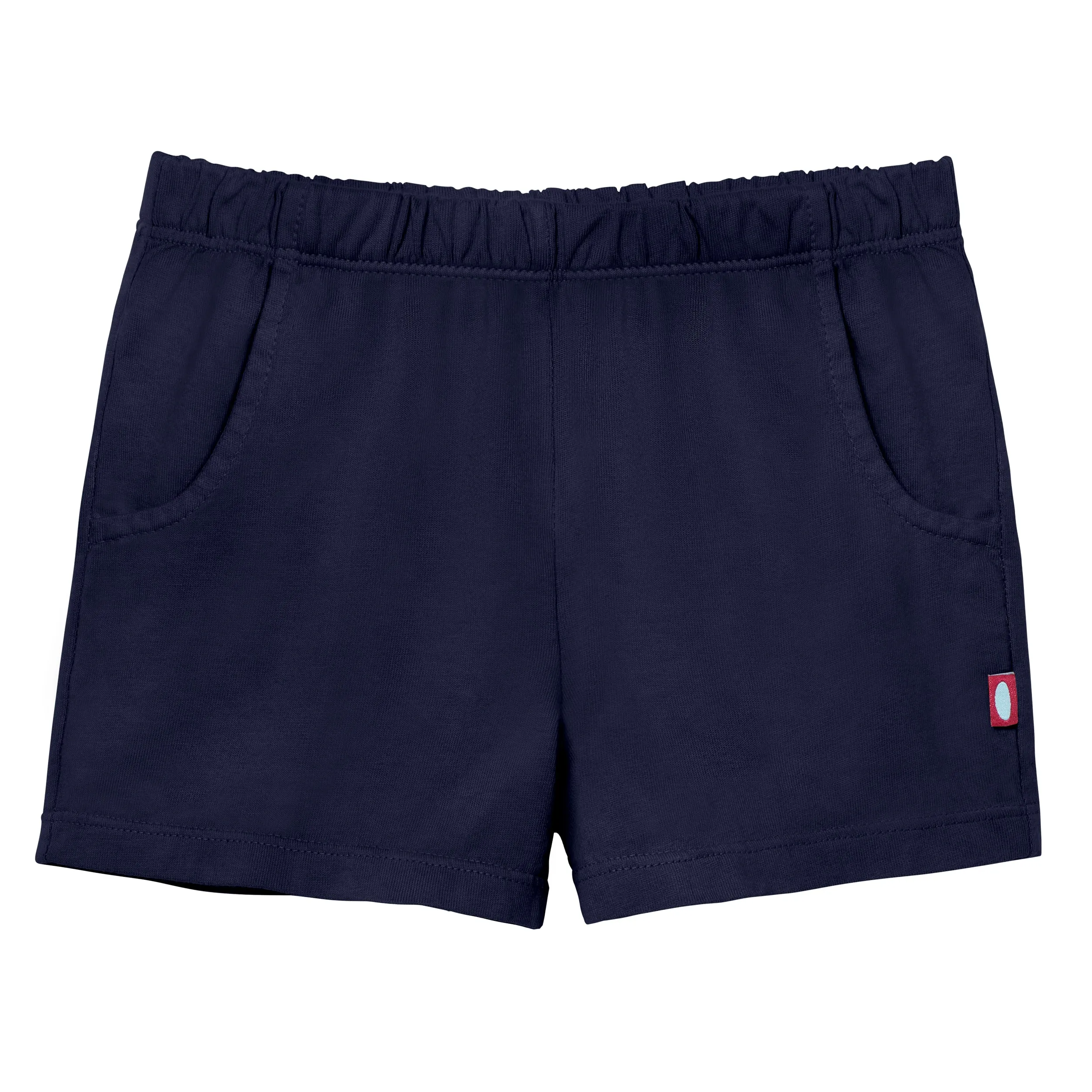 Girls Soft Cotton UPF 50  Jersey Pocket Shorts | Navy