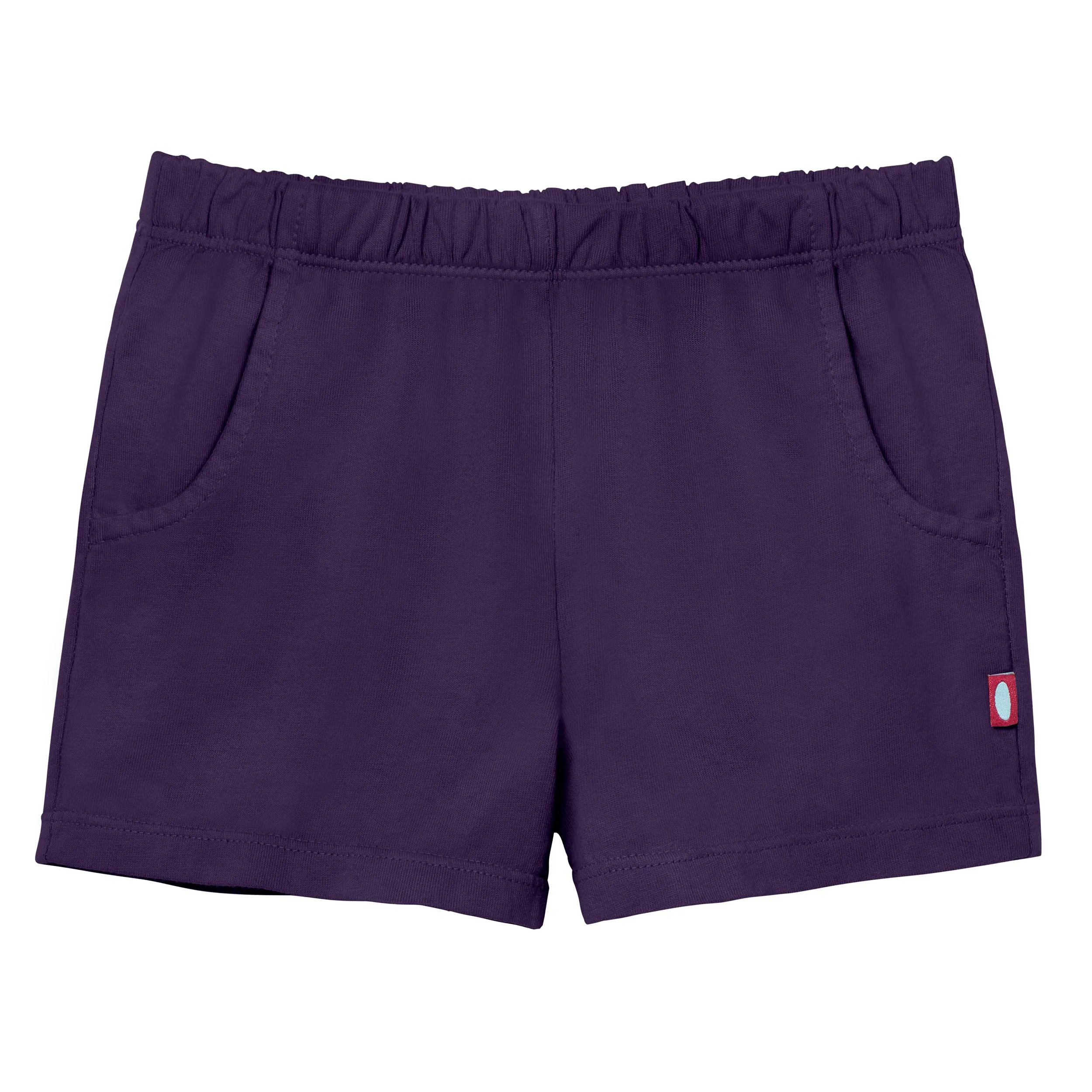 Girls Soft Cotton UPF 50  Jersey Pocket Shorts | Purple