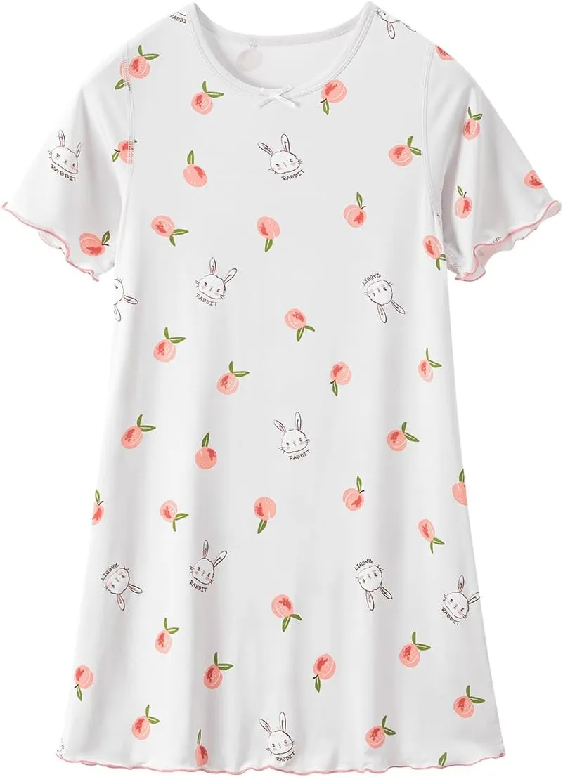 Girls' Summer Dress,Toddler Soft Breathable Dresses 3-12Years