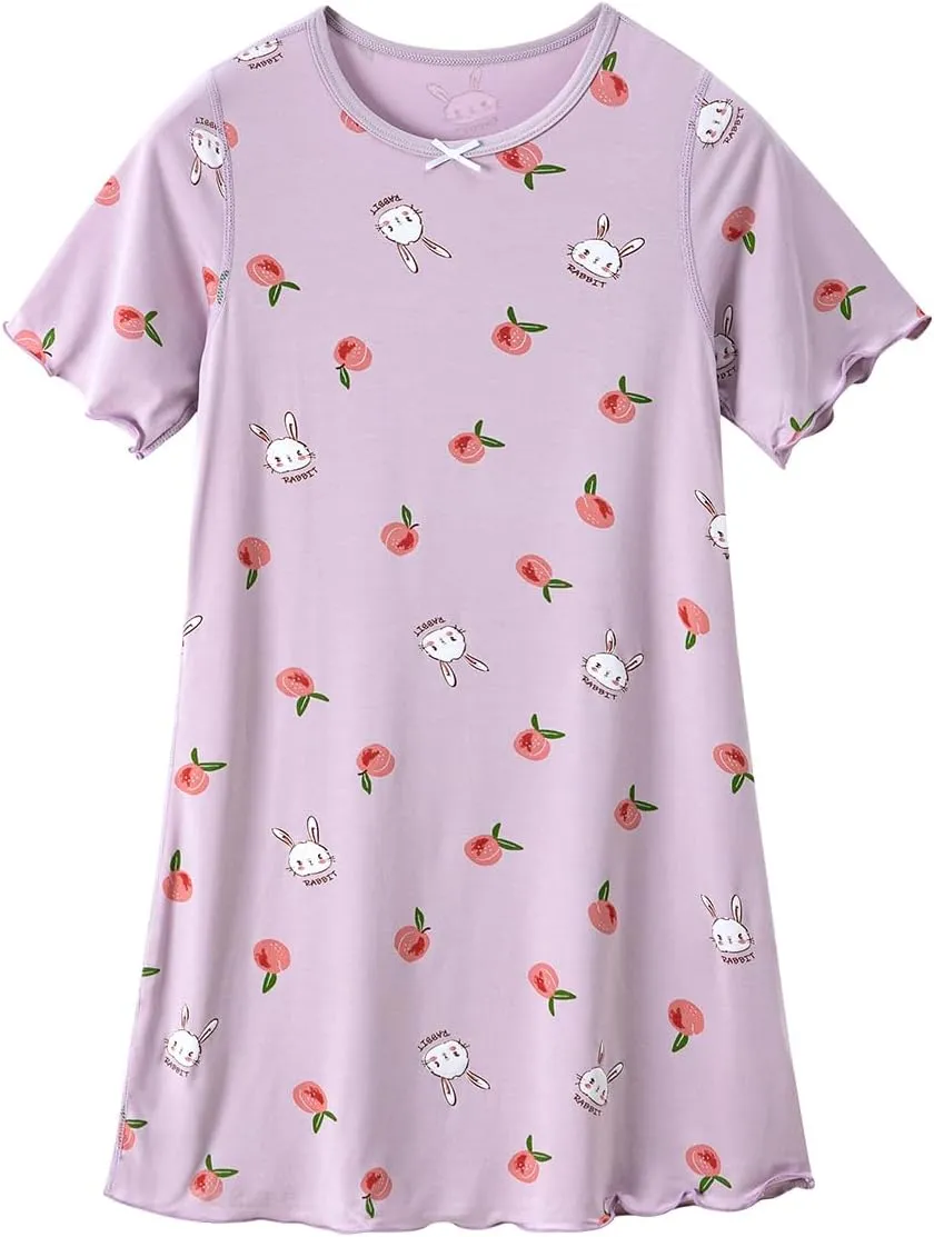 Girls' Summer Dress,Toddler Soft Breathable Dresses 3-12Years