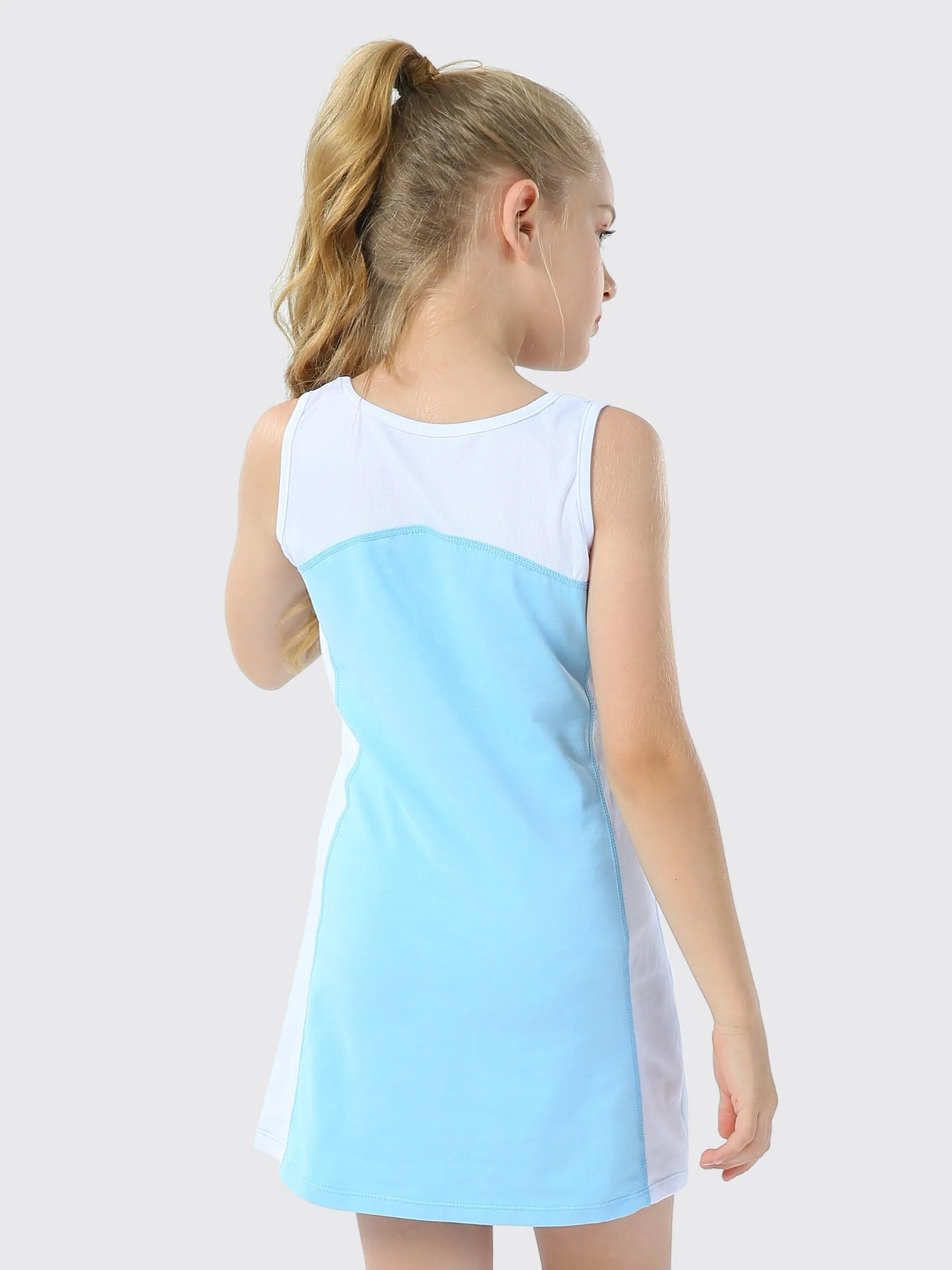 Girls Tennis Golf Dress Cotton Sleeveless