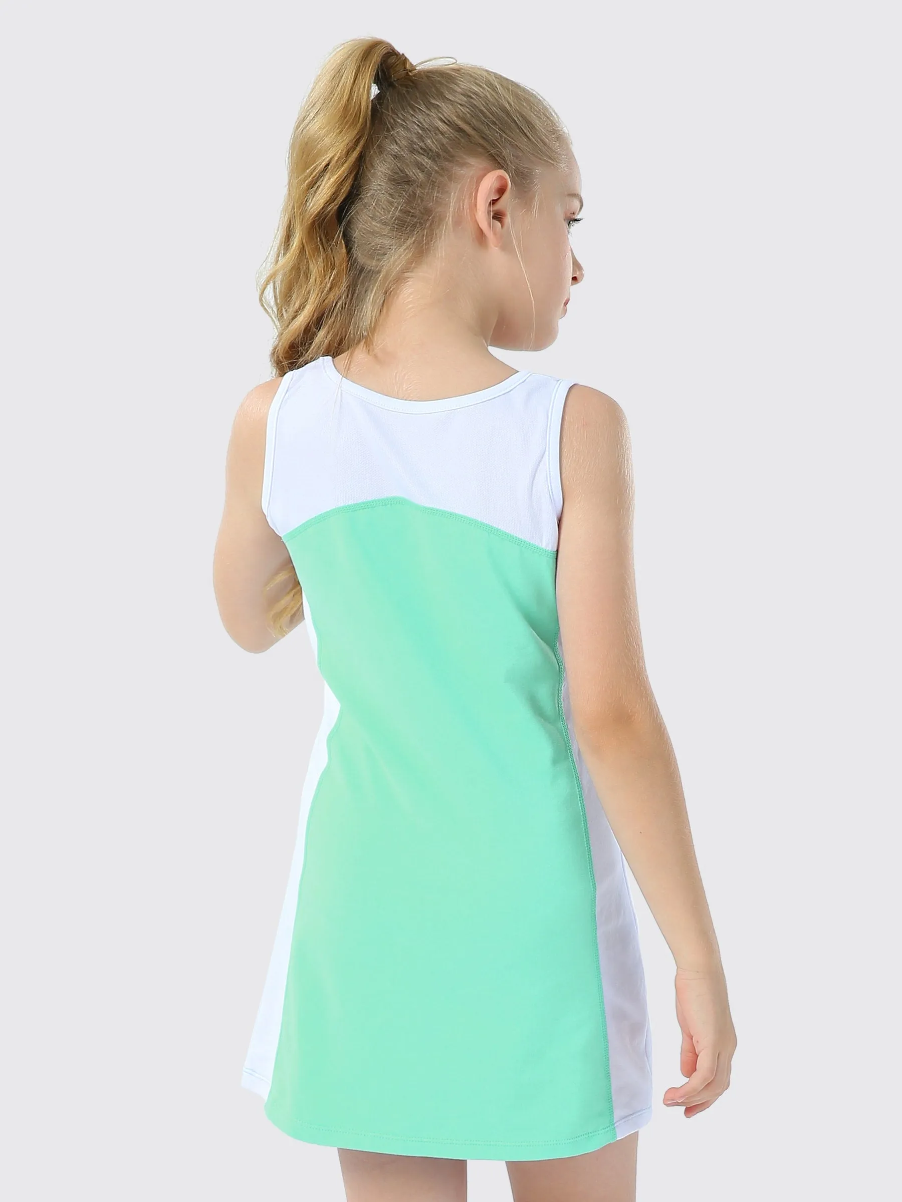 Girls Tennis Golf Dress Cotton Sleeveless