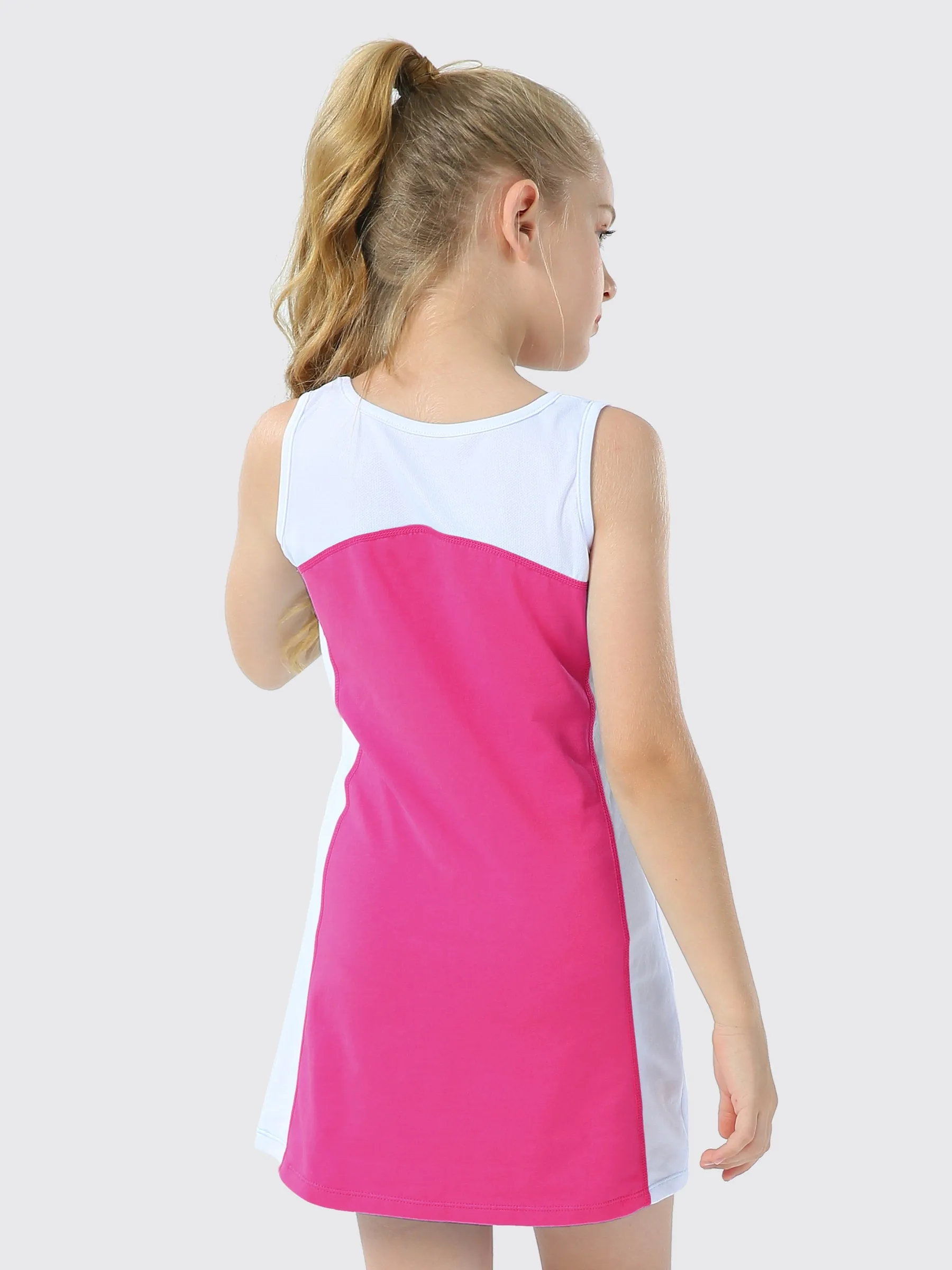 Girls Tennis Golf Dress Cotton Sleeveless