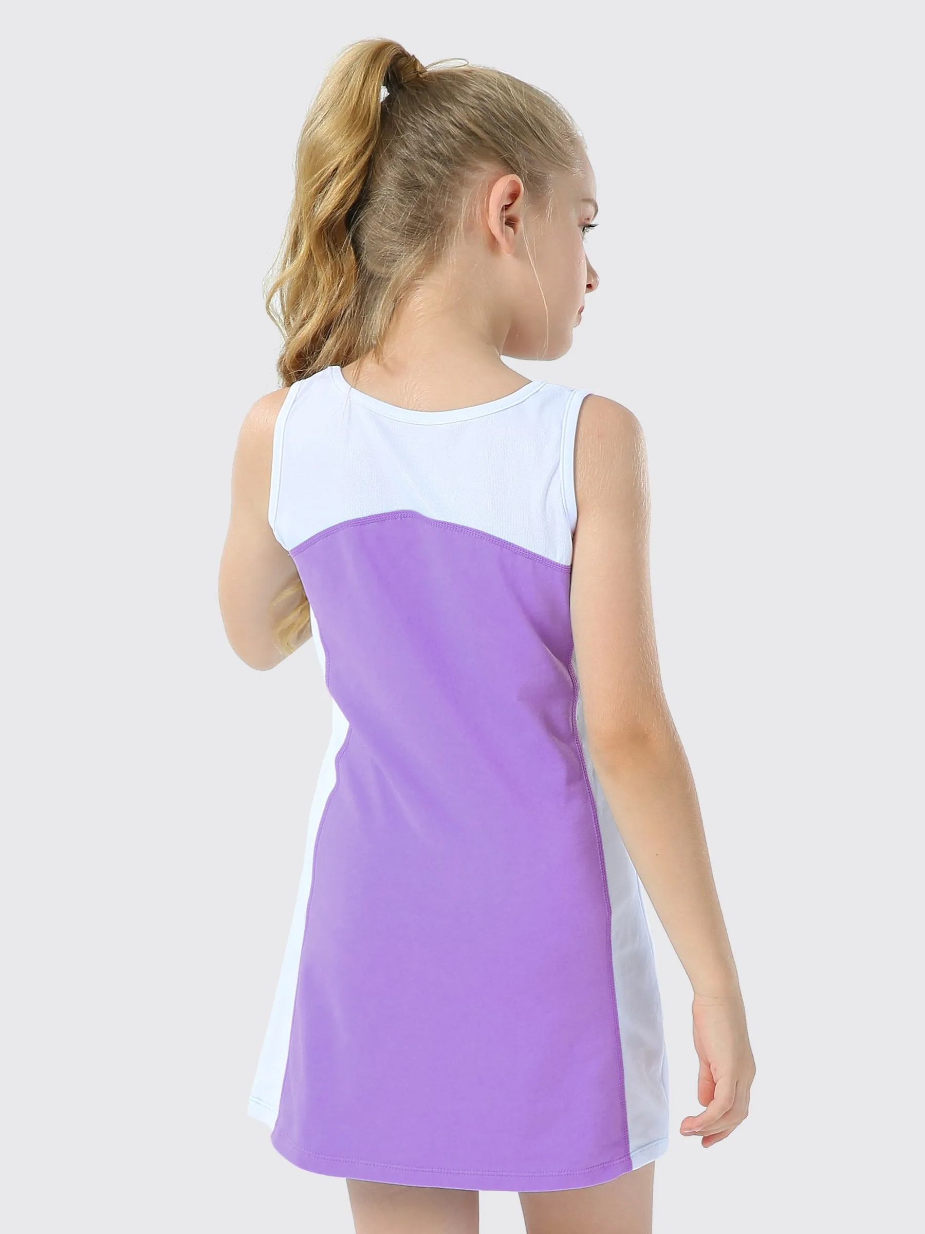 Girls Tennis Golf Dress Cotton Sleeveless