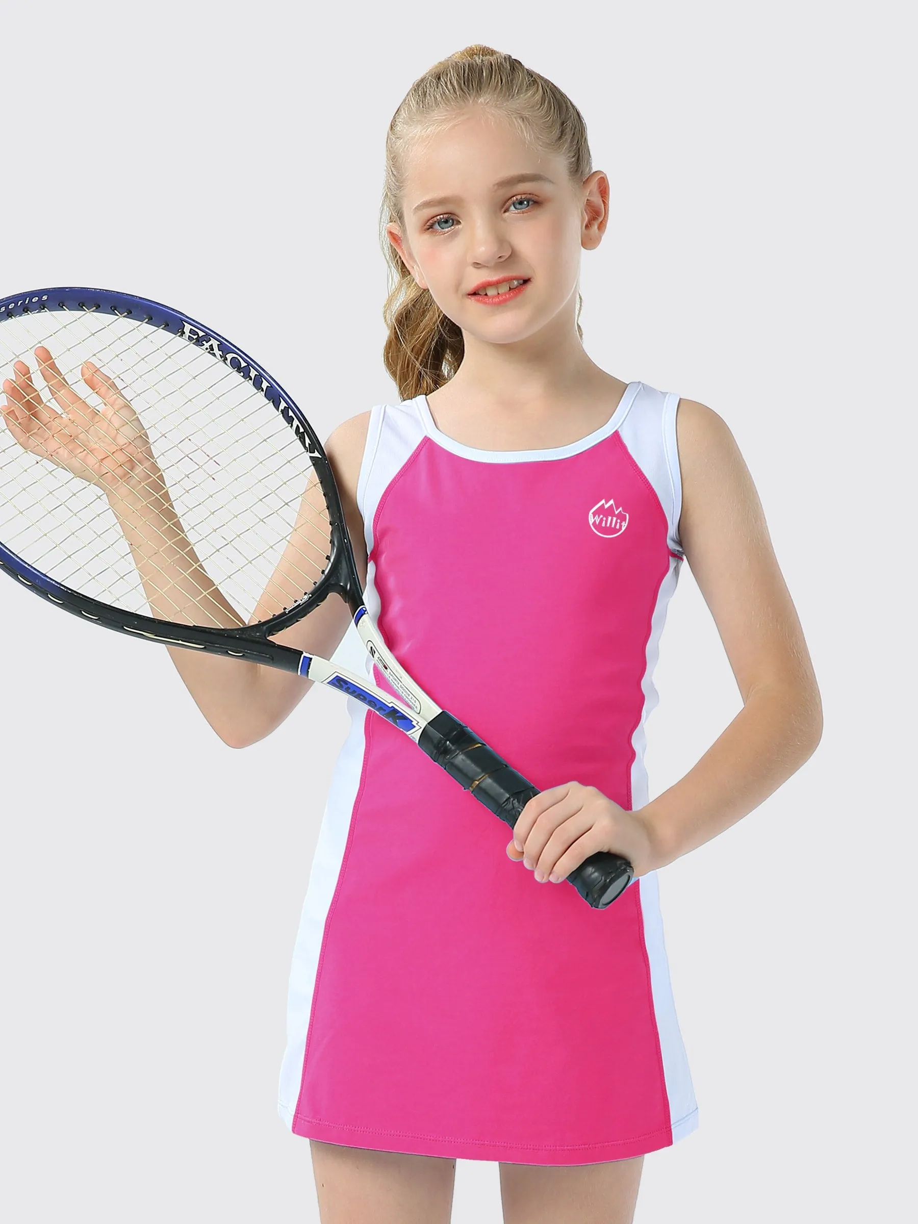 Girls Tennis Golf Dress Cotton Sleeveless