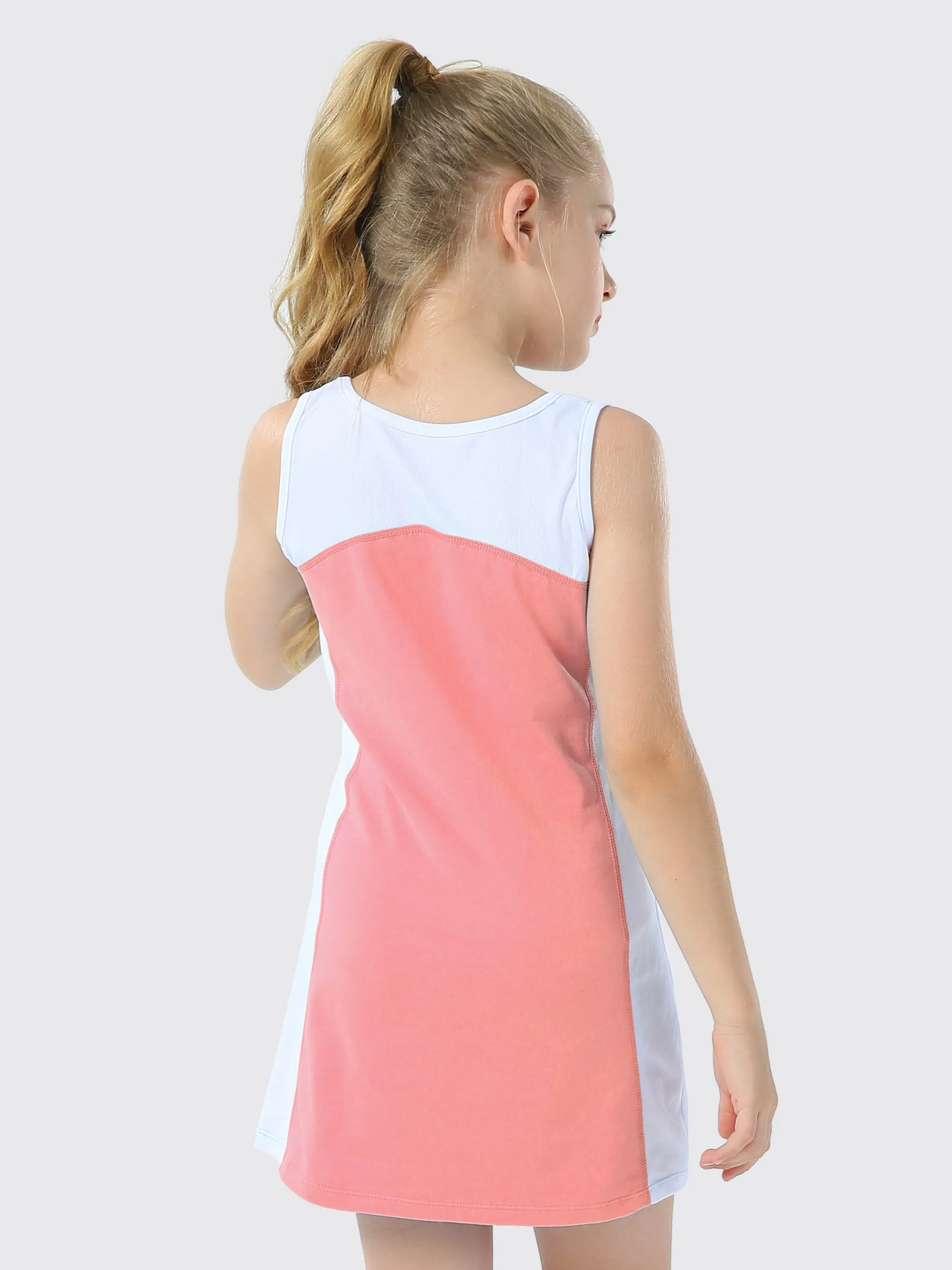 Girls Tennis Golf Dress Cotton Sleeveless