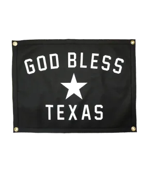 God Bless Texas Camp Flag - Oxford Pennant