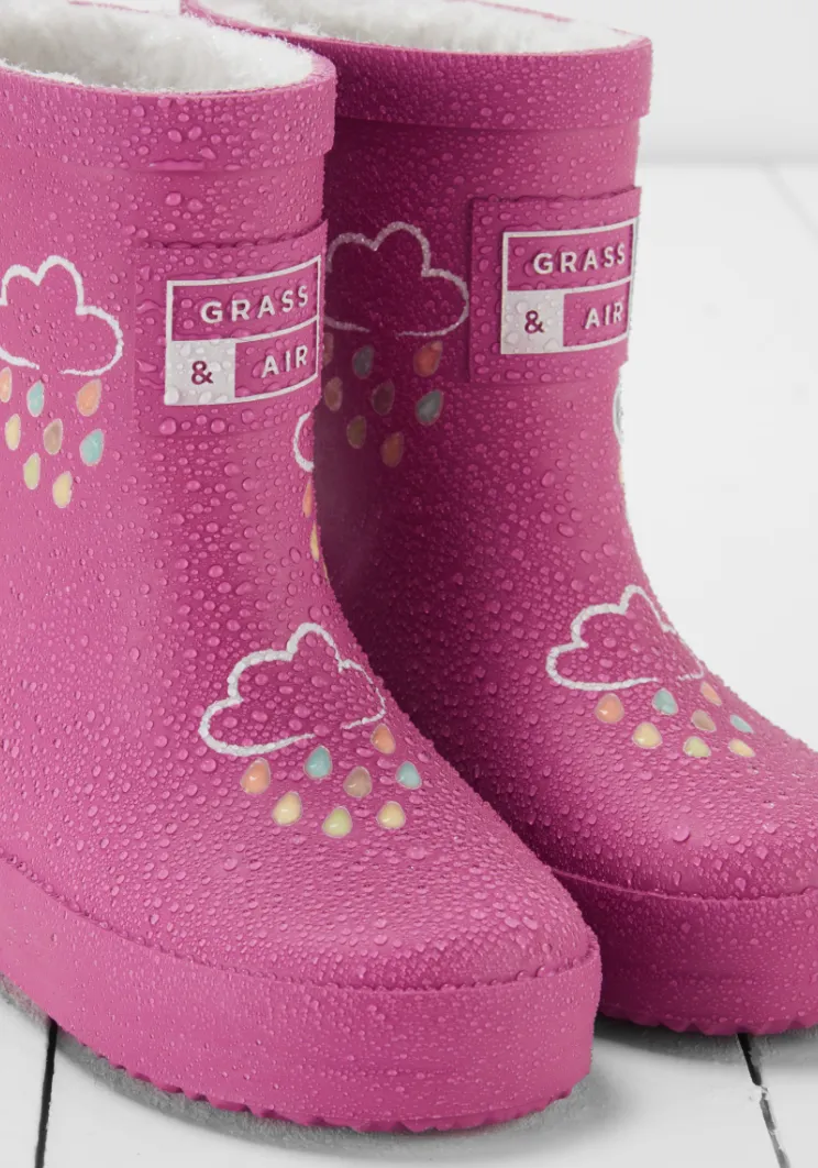 Grass & Air Wellies | Teddy Colour Changing | Orchid