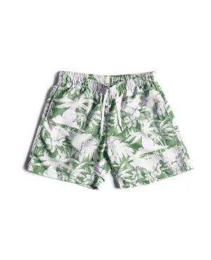 Green Aloha Swim Trunk