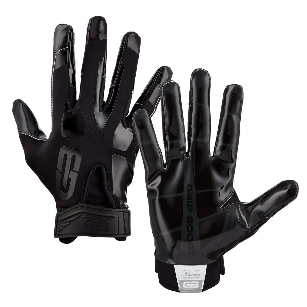 Grip Boost Stealth Solid Youth Football Gloves Pro Elite Youth Sizes