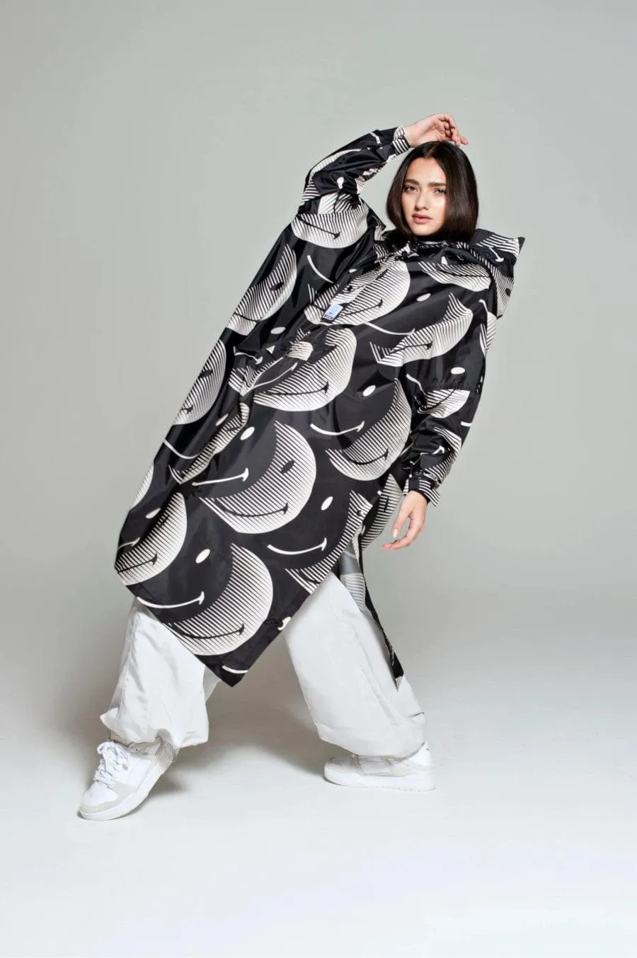 Half Moon Smiley Rain Poncho