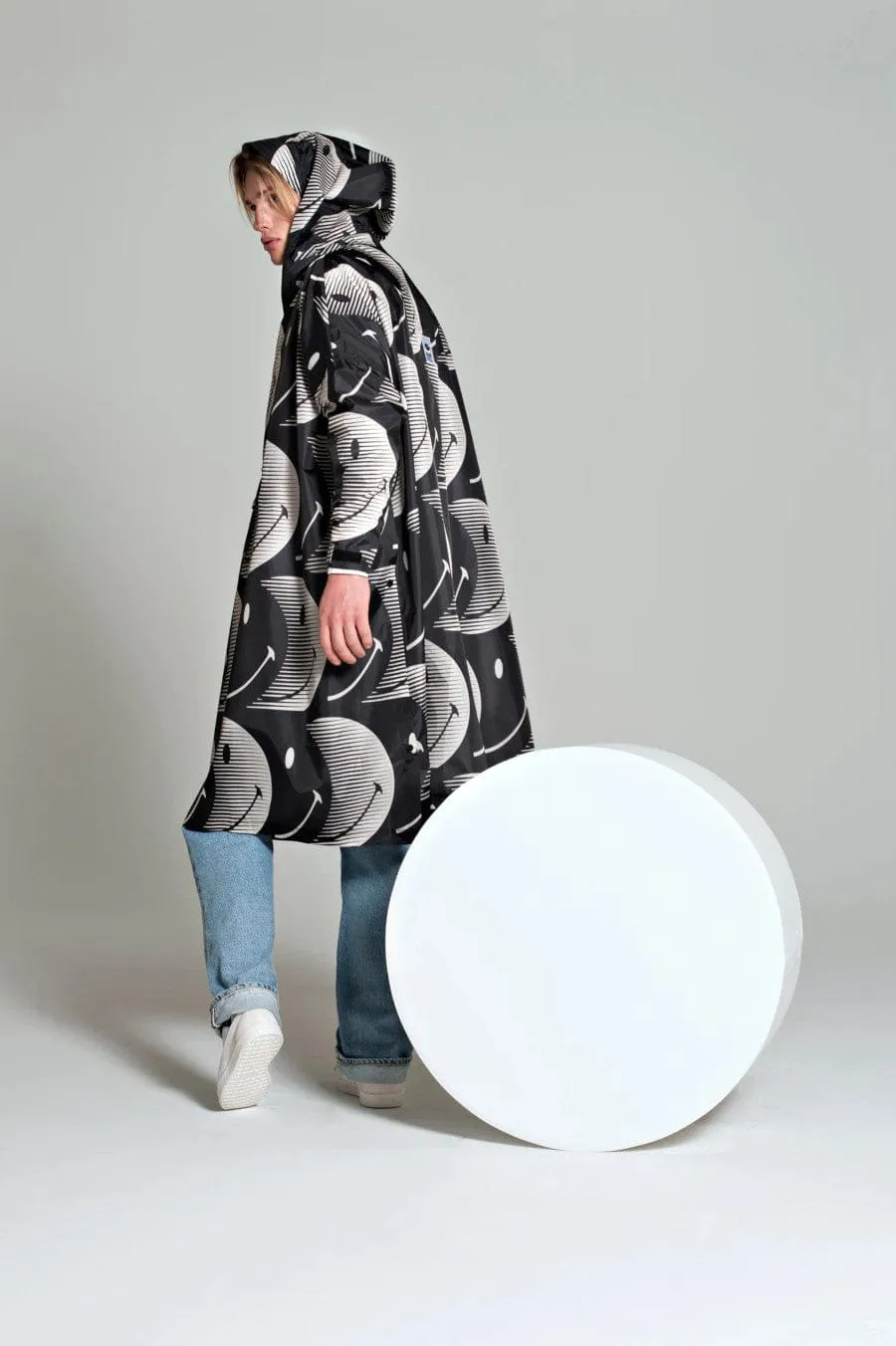 Half Moon Smiley Rain Poncho