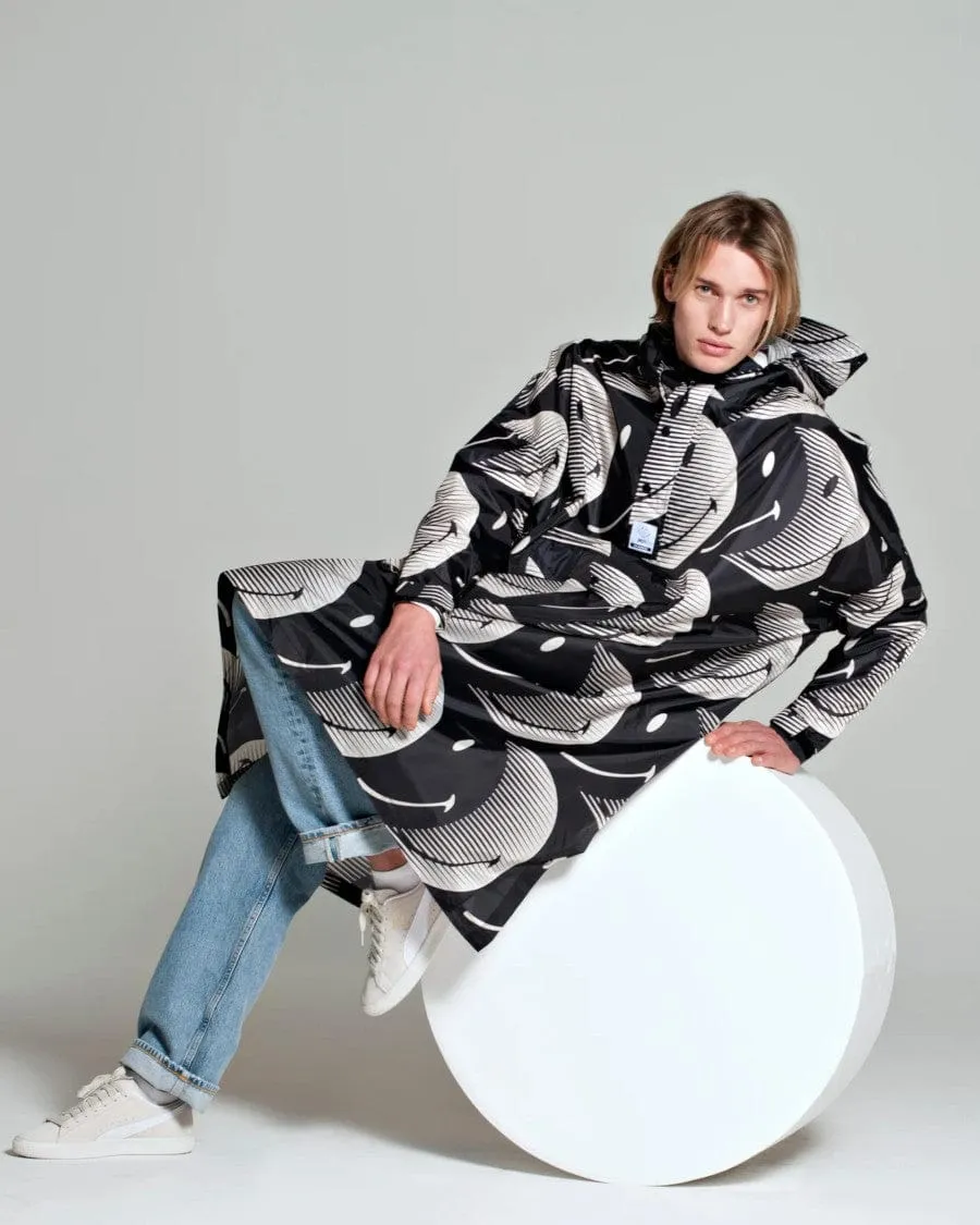 Half Moon Smiley Rain Poncho