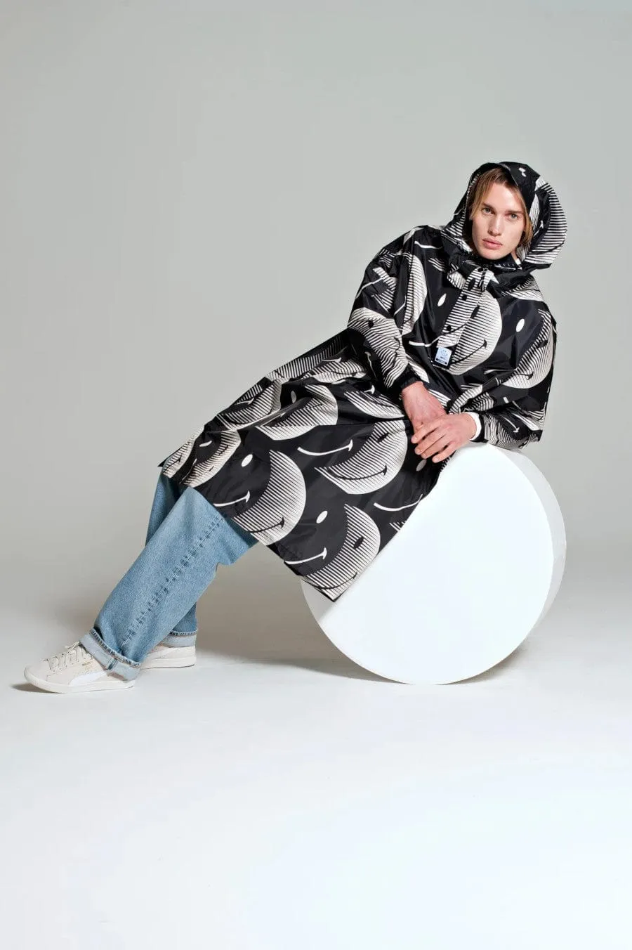 Half Moon Smiley Rain Poncho