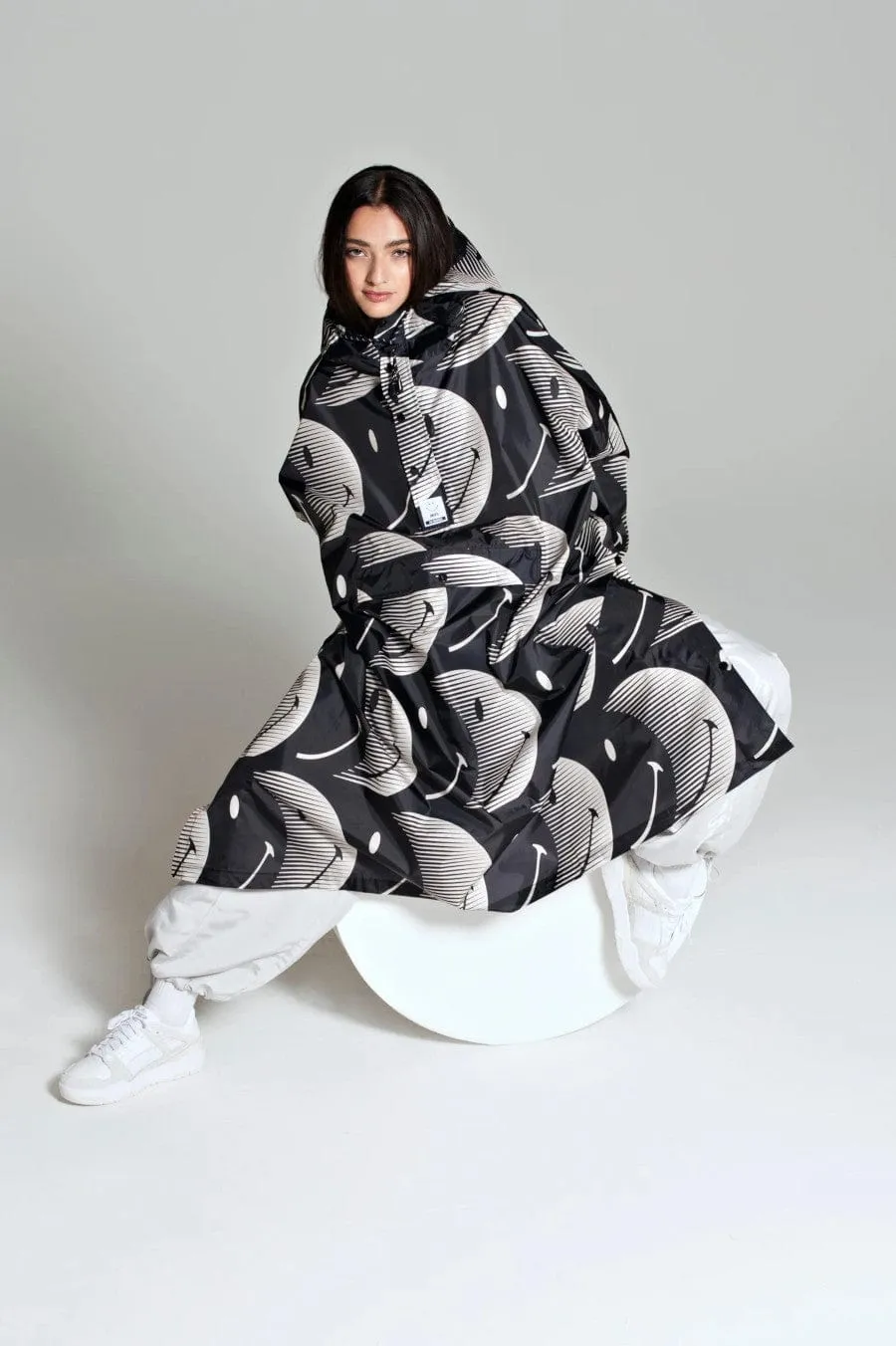 Half Moon Smiley Rain Poncho