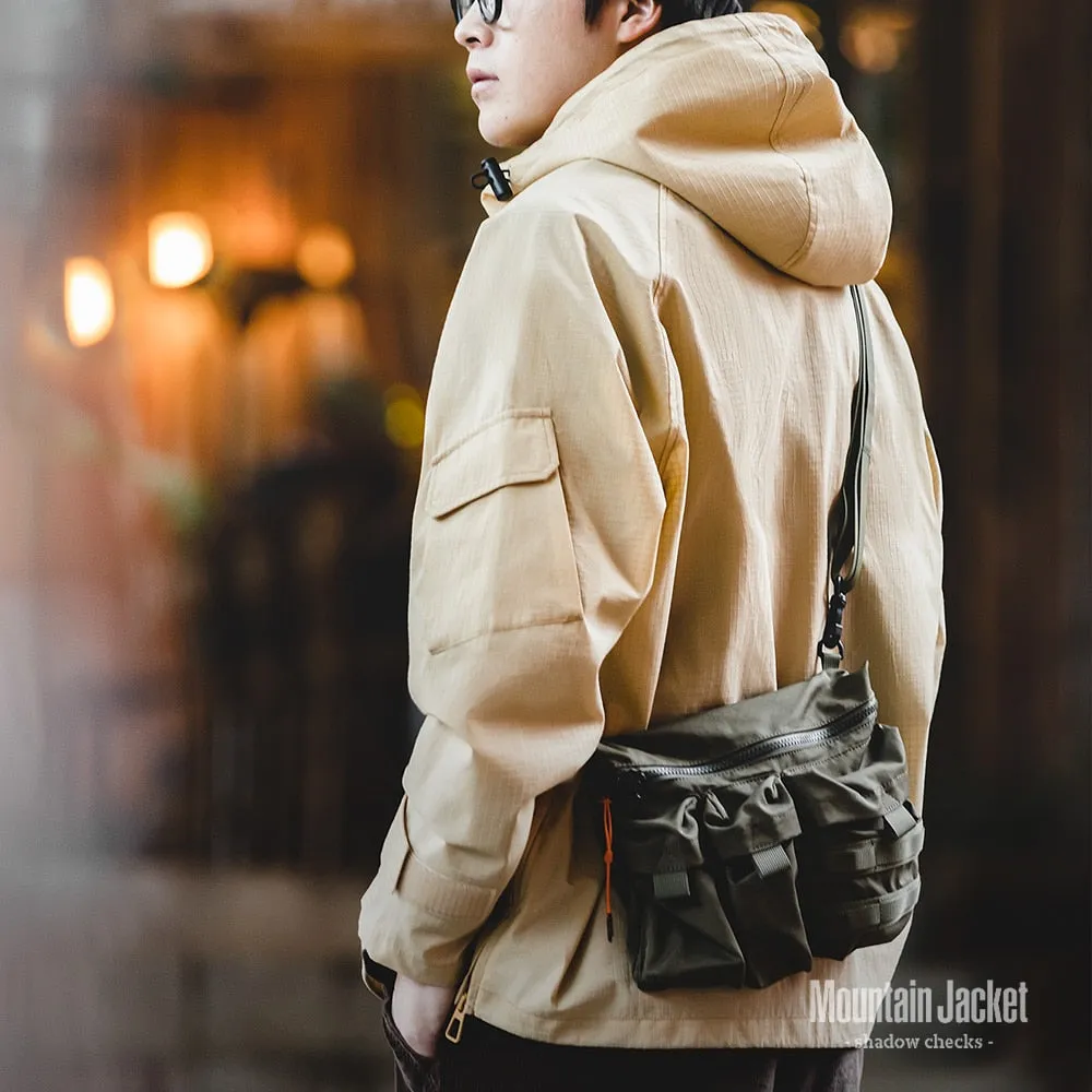 Half-Zip Hooded Windproof Jackets for Men