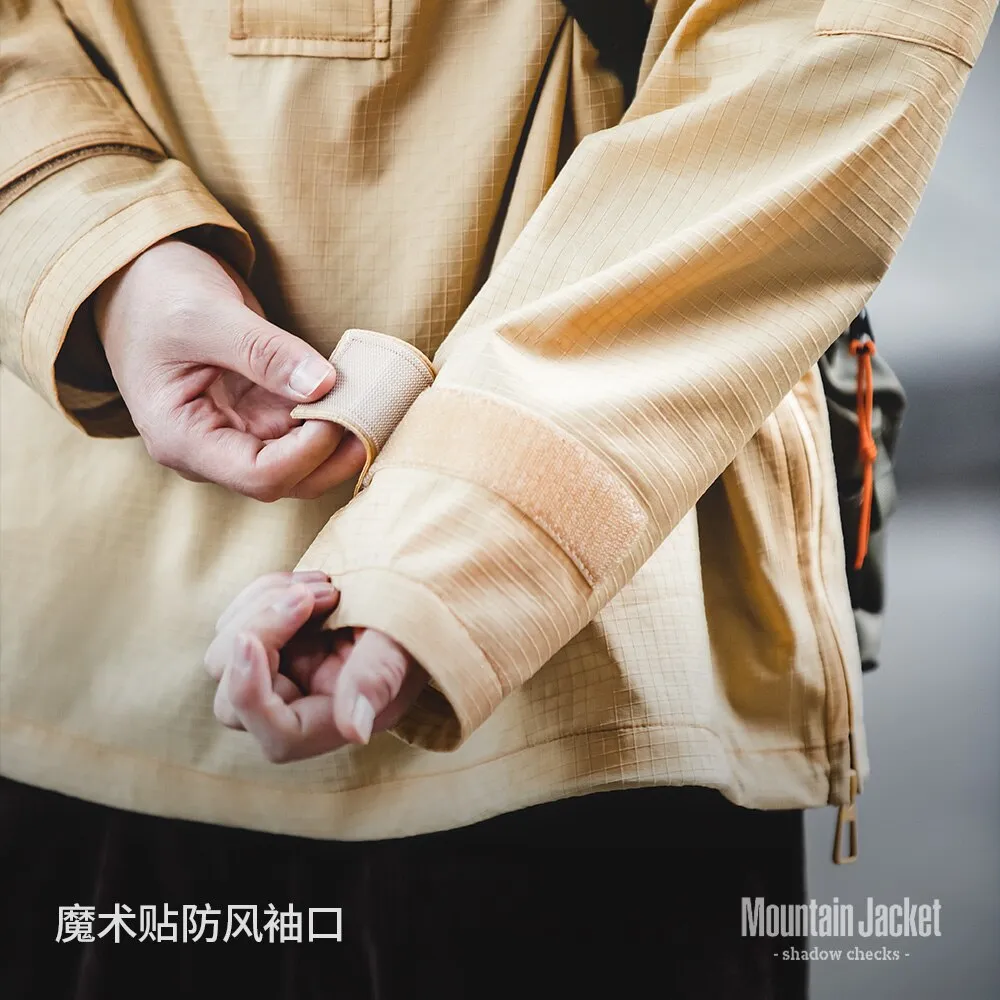 Half-Zip Hooded Windproof Jackets for Men