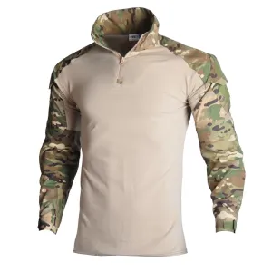 HAN WILD Men's Army Shirts Military Combat Tactical Clothing Hunting Uniform Camouflage