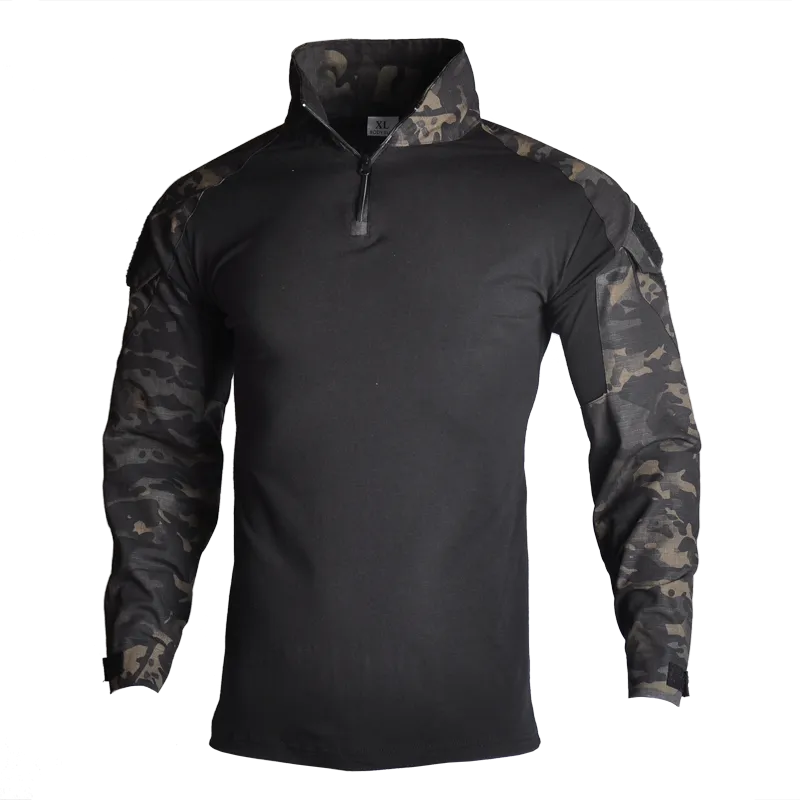 HAN WILD Men's Army Shirts Military Combat Tactical Clothing Hunting Uniform Camouflage