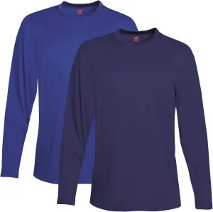 Hanes Sport Men's Long-Sleeve T-Shirt Pack, Cool DRI Moisture-Wicking Performance T-Shirts, Performance Tee, 2-Pack