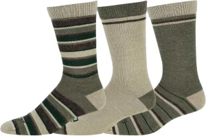 Harley-Davidson Men's 3-Pack Western Stripes Crew Moisture Wicking Riding Socks