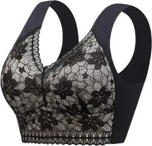 Hatmeo Posture Correcting Bras for Seniors Women Push Up Wireless Ice Silk Zen Chic Bras Comfort Lysine Charm Zenchic Bras
