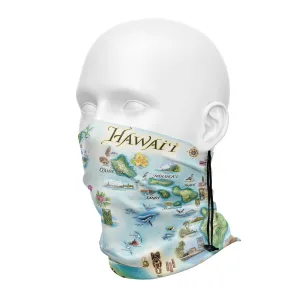 Hawai'i State Map Neck Gaiters