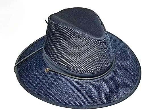 Henschel XXX-Large Navy Aussie Breezer Crushable 5310 Cotton w Mesh Crown UPF 50
