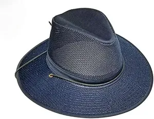 Henschel XXX-Large Navy Aussie Breezer Crushable 5310 Cotton w Mesh Crown UPF 50