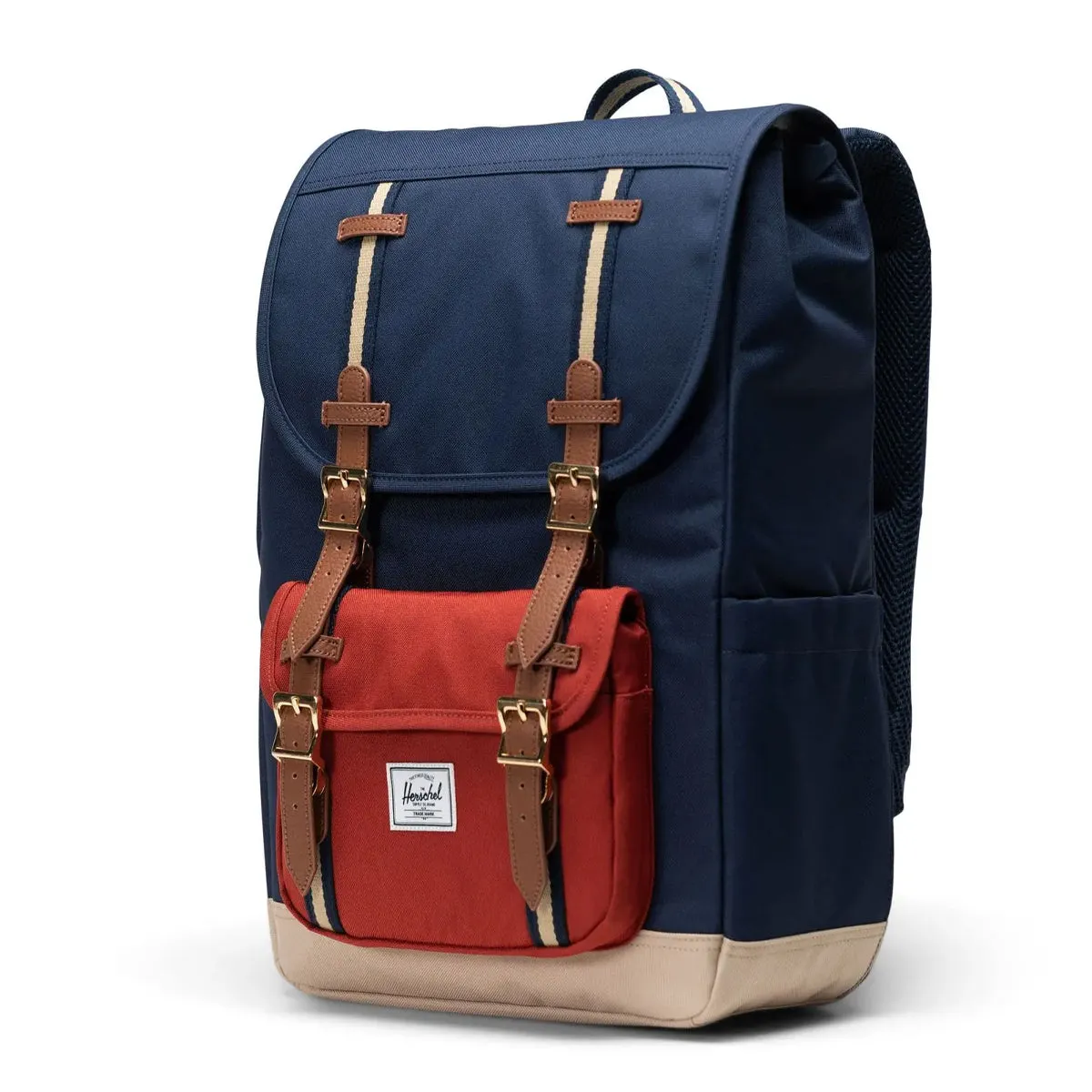Herschel Supply - Zaino Little America 16.0 Black Iris Red Ochre Twill - 11391 - BLACK/IRIS/RED/OCHRE/TWILL