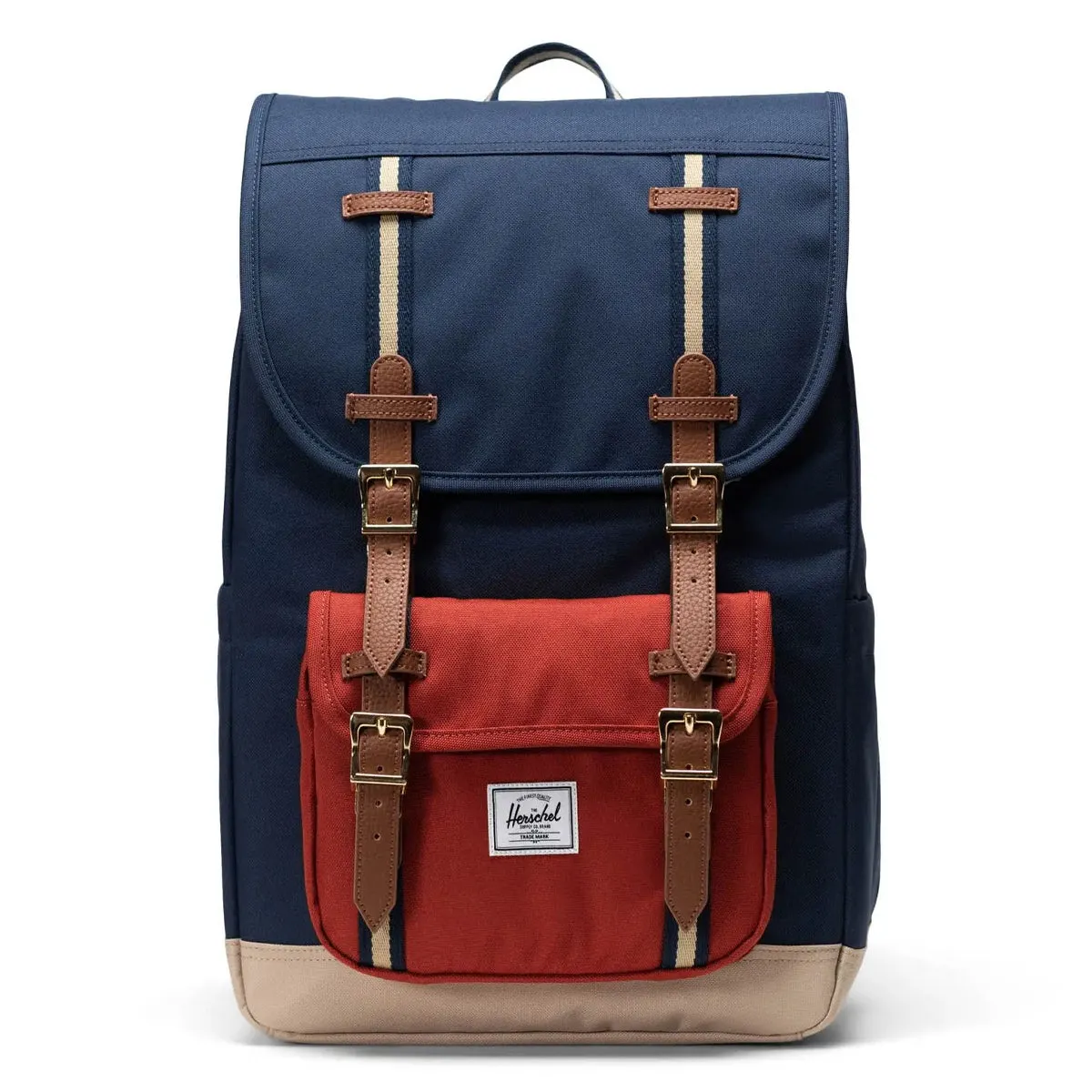 Herschel Supply - Zaino Little America 16.0 Black Iris Red Ochre Twill - 11391 - BLACK/IRIS/RED/OCHRE/TWILL