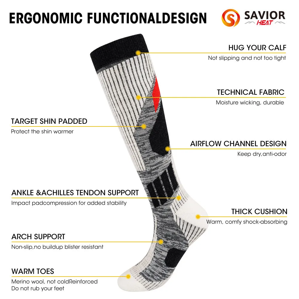 High Performance Ski Merino Wool Socks