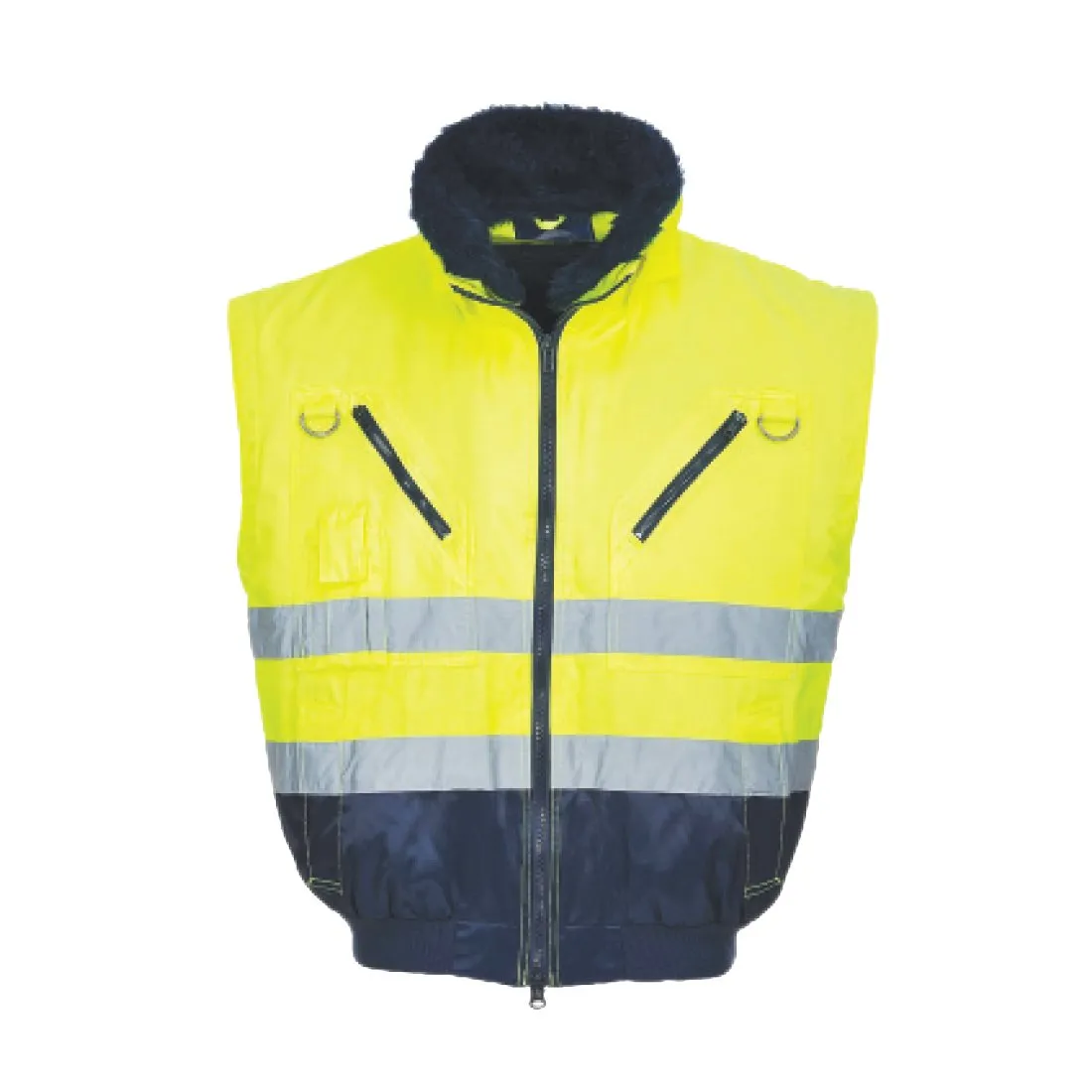 High Visibility 3-In-1 Pilot Jacket - Lime - 2X